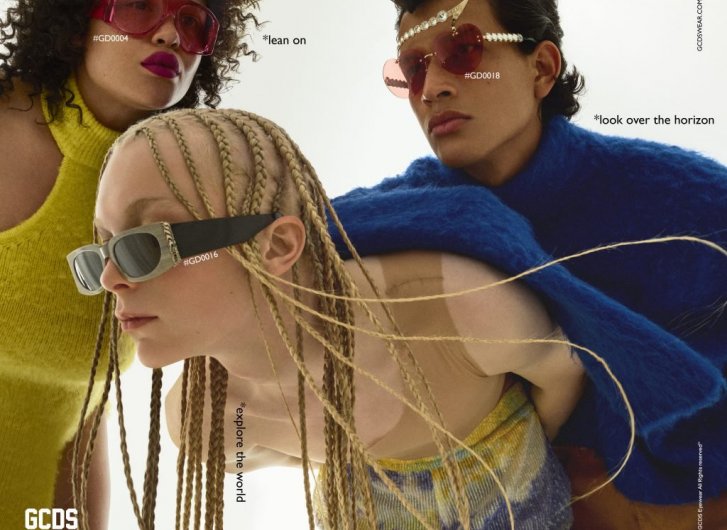 La prima campagna eyewear di GCDS.