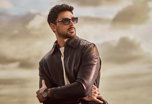 Michele Morrone strengthens ties with Chopard with a bio-based eyewear capsule.