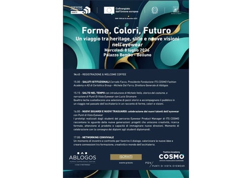 ITS COSMO celebra i nuovi Eyewear Product Manager