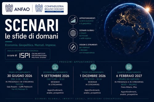 ANFAO e Confindustria Belluno Dolomiti lanciano “SCENARI”