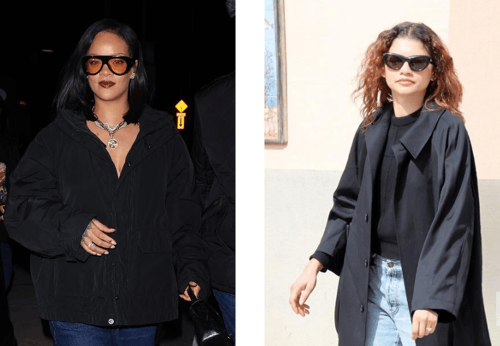 Rihanna e Zendaya avvistate con gli occhiali da sole Bottega Veneta