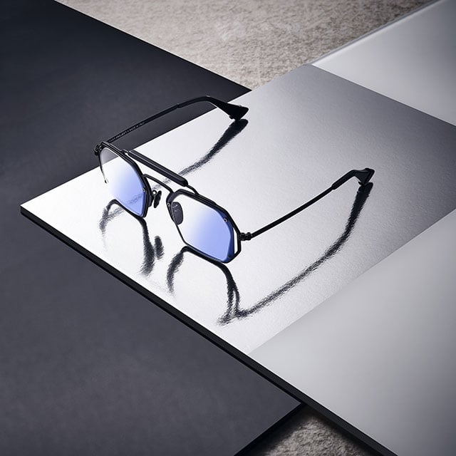 Blue-light-blocking lens coating meets shifts for a new way of living