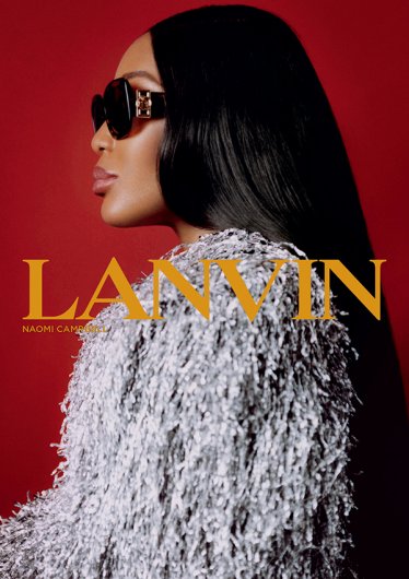 Naomi Campbell stars in the Lanvin Eyewear campaign.