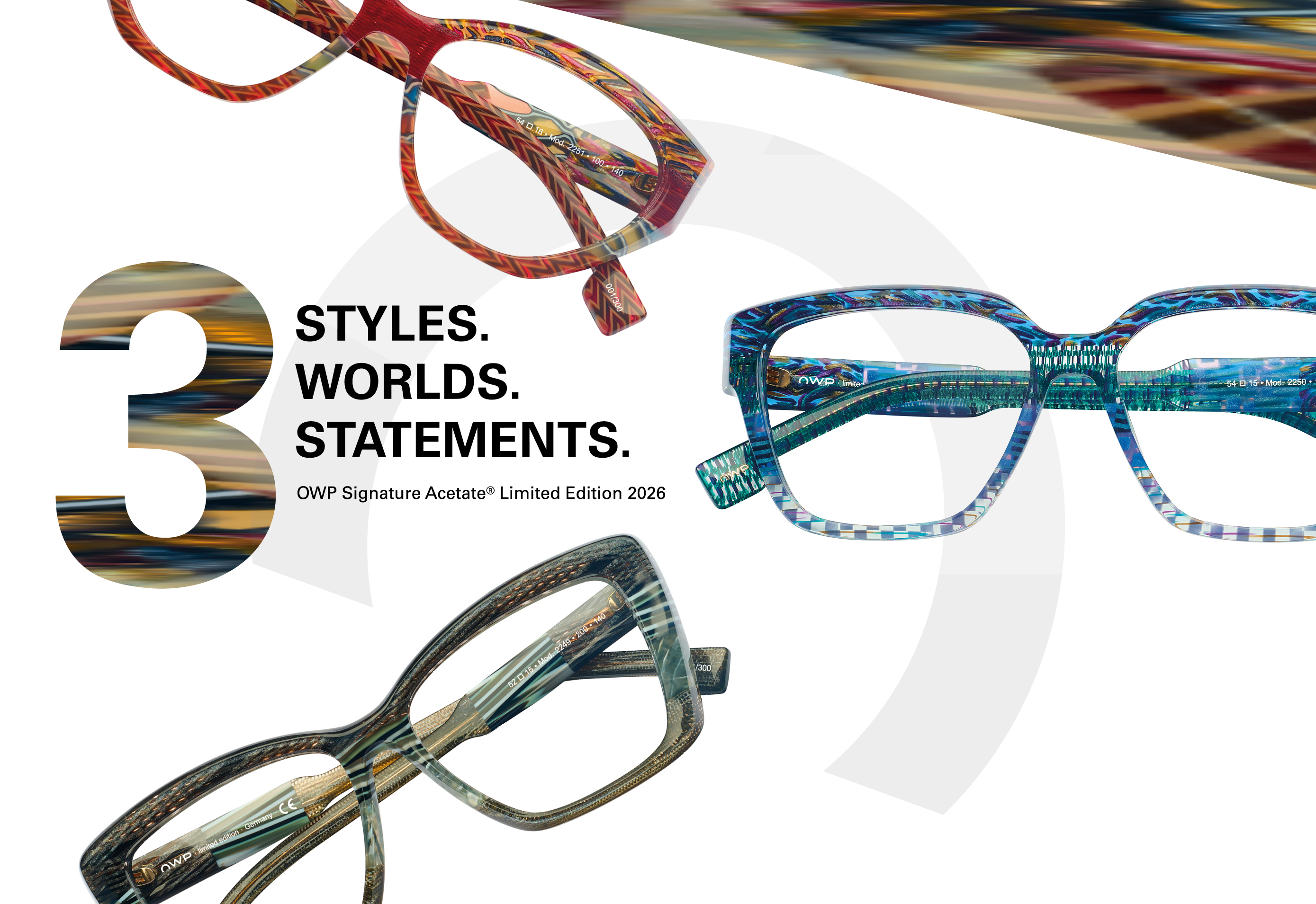 OWP Limited Edition 2026. Tre stili. Tre mondi. Tre dichiarazioni.