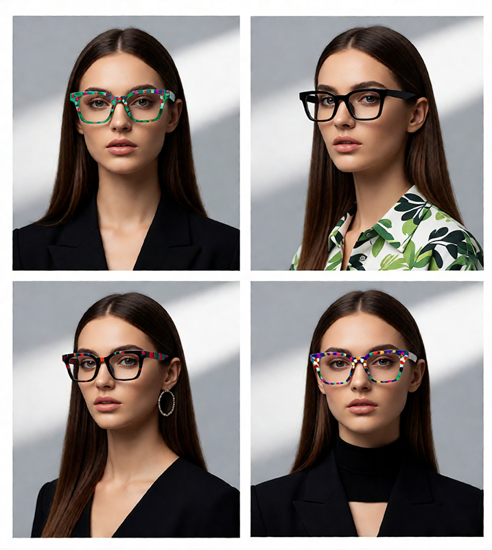 Ouyuaninc: il bio-acetato multicolore a strati