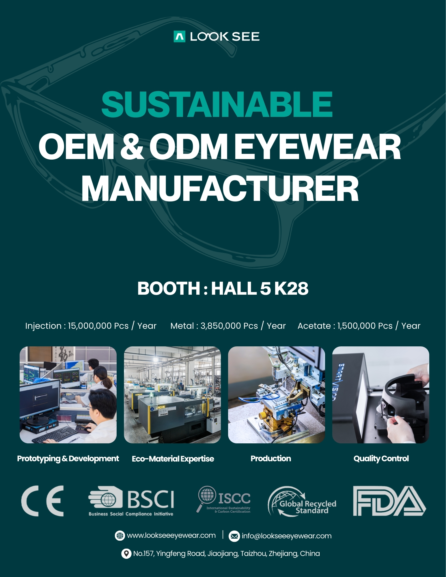 LOOKSEE Eyewear: Reliable OEM & ODM Eyewear Manufacturing with Sustainable Materials